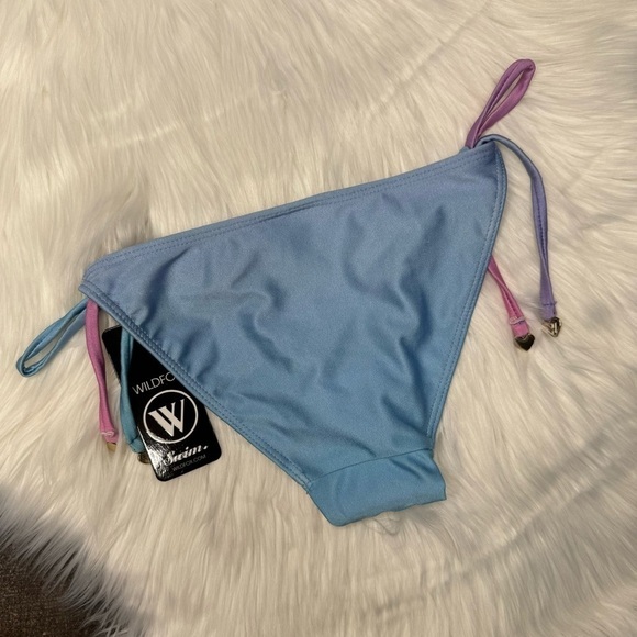 NWT Wildfox Blue/Purple Ombré String Bikini XS - Picture 3 of 6